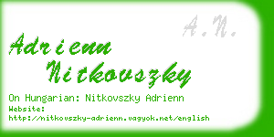 adrienn nitkovszky business card